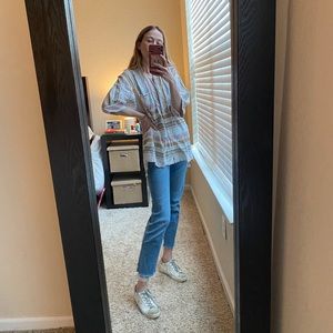 Free People Oversized Striped Tunic Top